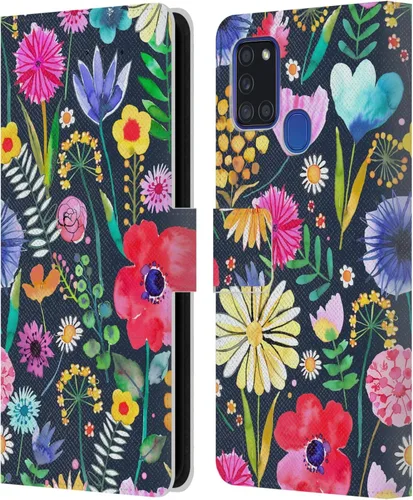 Vista 230 de Head Case Designs Officially Licensed Ninola Butterfly Nature Spring Floral Leather Wallet Case Compatible with Samsung Galaxy A07 4G