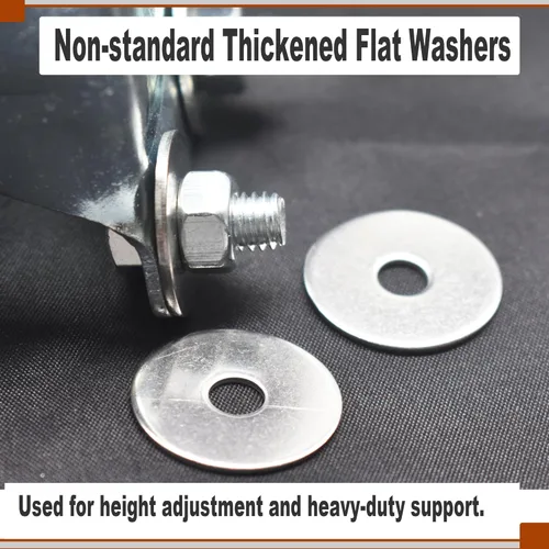 Vista 8 de Stainless 1.2" Large Outer Diameter Flat Washer with 1/16" Thick,M4x30(OD) Fender Gasket for Screw Bolt Hardware Lock,50 pcs