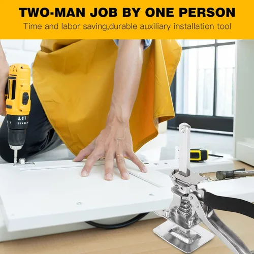 Vista 3 de Gato de brazo que ahorra mano de obra, gatos elevadores de muebles multifuncionales de 8 pulgadas para instalar gabinetes y elevadores de puertas