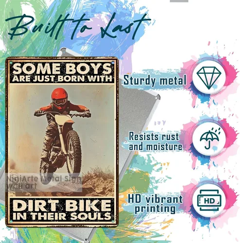 Vista 46 de Letrero de metal con texto en inglés "I Do What I Want Cat Riding Motorcycle Retro Wall Art Decor for Home Office Bar Wall Decor 8x12