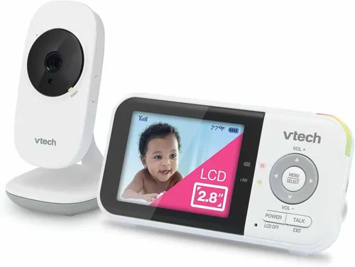 Vista 19 de VTech VM350 Monitor de video con batería admite modo de video de 12 horas, modo de audio de 21 horas, pantalla de 5 pulgadas, alcance de 1000 pies