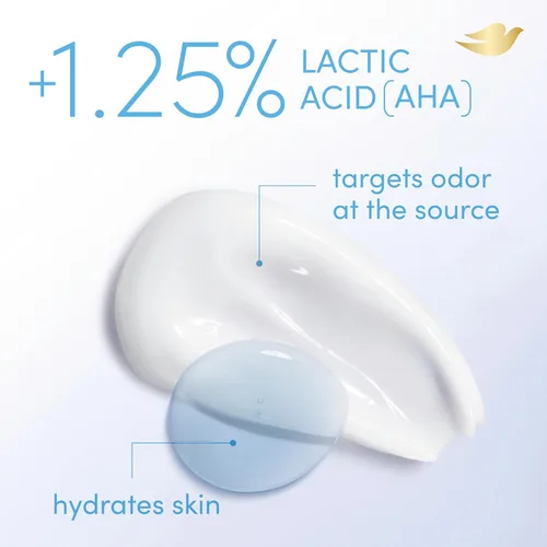 Vista 6 de Dove Desodorante para todo el cuerpo sin aluminio, crema de equilibrio de pH desodorante sin perfume para control de olores de 72 horas, 2.5 onzas