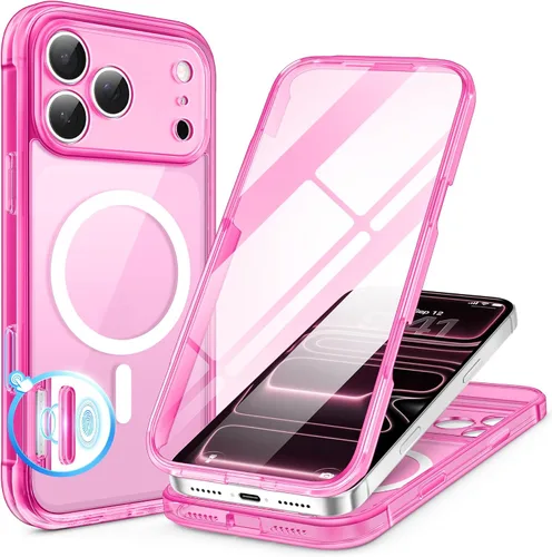 Vista 33 de BERFY Funda para iPhone 17, compatible con MagSafe, protector de pantalla de privacidad integrado y protección de cámara, antiespía de cuerpo