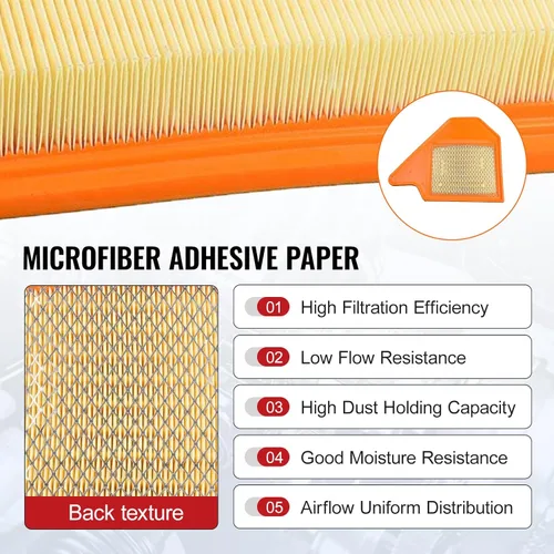 Vista 4 de Bapmic 4861737AA Engine Air Filter Element Compatible with Chrysler Town & Country & Dodge Grand Caravan & Ram C/V & Volkswagen Routan 2011-2020