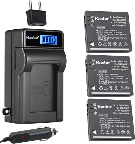 Vista 6 de Kastar DMW-BCE10 - Cargador de batería LCD de CA compatible con Panasonic Lumix DMC-FS5 DMC-FS5EG-K DMC-FS5EG-R DMC-FS5EG-S DMC-FS5GK DMC-FS5K