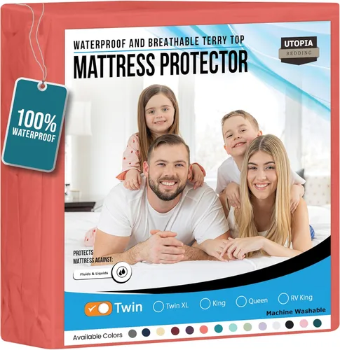 Vista 38 de Utopia Bedding - Protector de colchón impermeable tamaño king, funda de colchón de terry premium de 200 GSM, cubierta de cama suave y transpirable