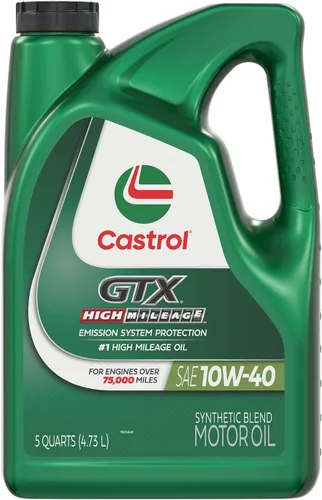 Vista 14 de Castrol GTX High Mileage 10W-40 - Aceite sintético para motor, 1 cuarto de galón, paquete de 6