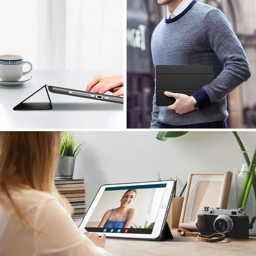 Vista 8 de ProCase Funda inteligente para iPad de 9.7 pulgadas, iPad 6ª/5ª generación, iPad Air 2/Air 1, cubierta inteligente con soporte de TPU suave delgado