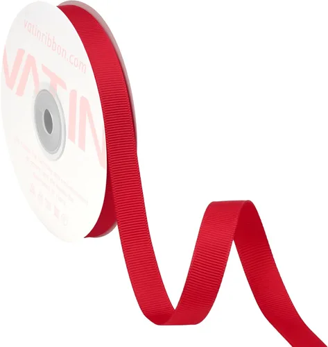 Vista 205 de VATIN Cinta de Grogrén Negra, 1-1/2" x 50 Yardas Continuas, Cinta de Grogrén de Poliéster Negra, Usar para Lazos de Bricolaje, Accesorios