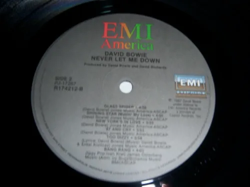 Vista 4 de David Bowie nunca me defraudó 1987 EMI America PJ-17267 BMG R-174212 VG+ VG+