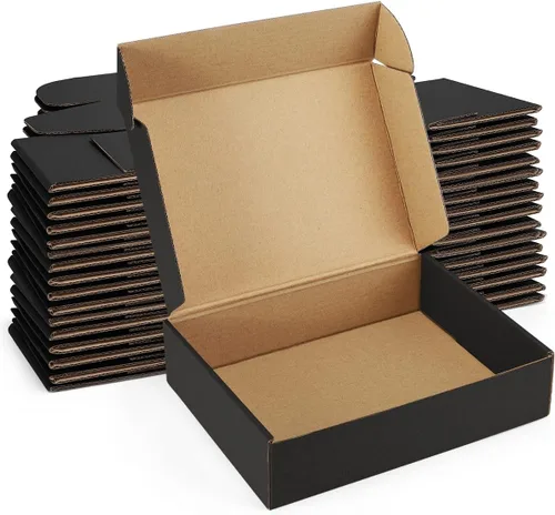 Vista 14 de Cajas de envío pequeñas de 6 x 4 x 3 pulgadas, paquete de 25 cajas de cartón corrugado marrón