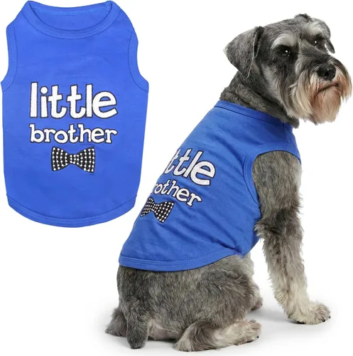 Vista 55 de Parisian Pet - Camiseta para perros y gatos, con texto en inglés Big Sister, 2XS