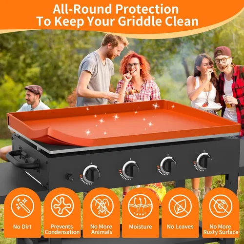 Vista 2 de Upgraded Silicone Griddle Mat 0f Full Cover for Blackstone Grill,36 Inch Blackstone Griddle Cover of Heavy Duty Food Grade Silicone,Keep The Griddle
