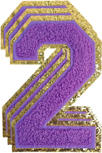 Vista 7 de 3 parches de letras de felpilla negra, parches de letras termo-adhesivas de 4-1/2", parches universitarios para ropa, S