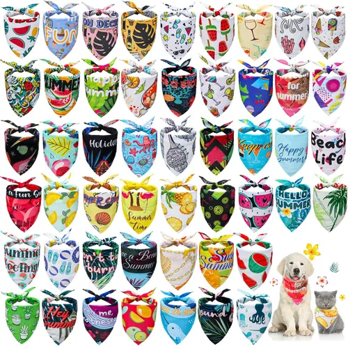 Vista 11 de Chunful 50 unidades de bandana para perro del día de San Valentín a granel con refranes para mascotas, bufanda triangular, baberos, pañuelo
