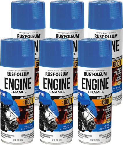 Vista 19 de Rust-Oleum 366428-6PK - Pintura en aerosol de esmalte para motor, 11 onzas, aluminio, (paquete de 6)