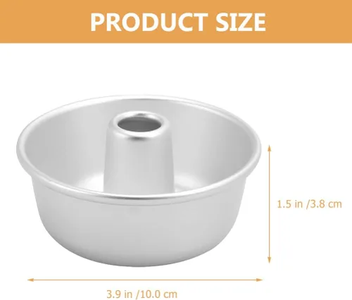 Vista 8 de Molde para donas de libra moldes de postre Moldes de postre Molde de donas individuales Moldes de pastel redondo Molde de aluminio para donas Molde