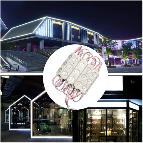 Vista 7 de Módulo LED, luz decorativa LED blanca, 20 unidades, 9.8 pies, 2835 SMD 150LM IP65, luz decorativa impermeable para letreros de letras publicitarias