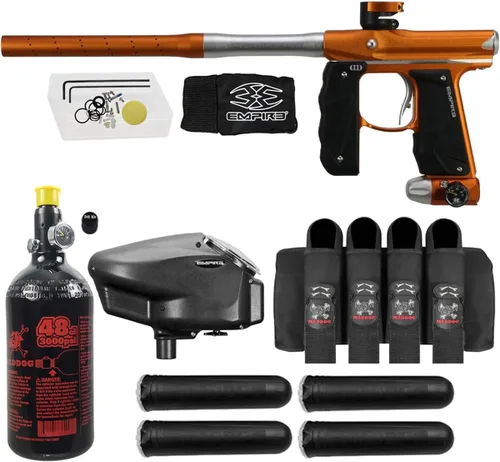 Vista 14 de Maddog Empire Mini GS Marcador de Pistola de Paintball Electrónico Completamente Automático con Tanque de Paintball HPA 48/3000, Cargador
