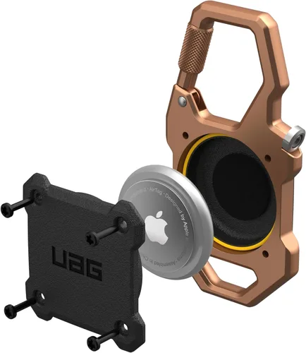 Vista 4 de URBAN ARMOR GEAR UAG [Exclusivo] Diseñado para funda de AirTag con abridor de botellas integrado Monarch – Estuche de carcasa rígida con bloqueo