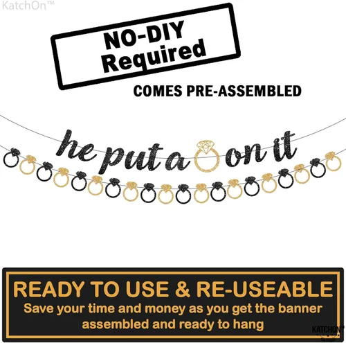 Vista 2 de KatchOn, Cartel con texto en inglés «He Put a Ring On It»