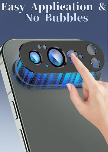 Vista 6 de ZXZone Protector de lente de cámara para Google Pixel 10 Pro XL, aleación de aluminio de fuerte adherencia y material de cristal de zafiro