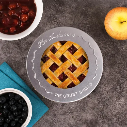 Vista 6 de Protectores de corteza para tartas individuales de Mrs. Anderson's Baking, para mini tartas y tartas de olla, 1 juego de 2 protectores de corteza