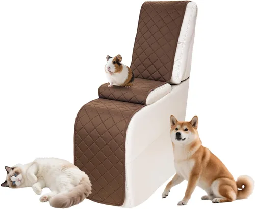 Vista 104 de Fundas impermeables para sofá reclinable seccional en forma de L, 7 piezas, antideslizantes, lavables, juego de fundas reclinables para mascotas