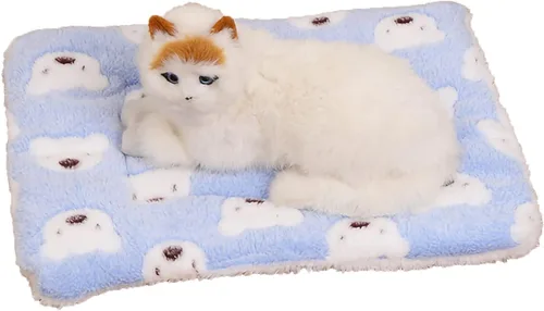 Vista 13 de Manta acogedora para gatos para ansiedad y estrés, manta calmante