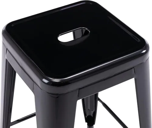 Vista 116 de Taburete Vogue Furniture Direct de 24 pulgadas, taburete de metal sin respaldo, taburete alto para encimera de interior o exterior con asiento