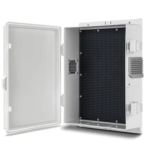 Vista 15 de Namunanee - Caja de conexiones eléctricas para exterior, recinto resistente al agua de ABS con panel de montaje interno y tapa con bisagras, 9.2" H