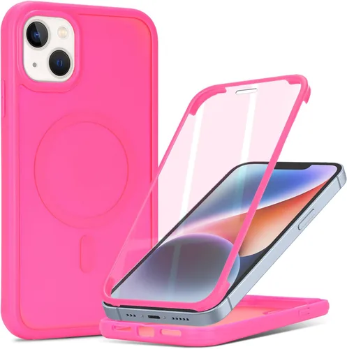 Vista 41 de Funda magnética para iPhone 12 mini con protector de pantalla integrado, compatible con MagSafe, para Apple 12 Mini, fundas de cuerpo completo