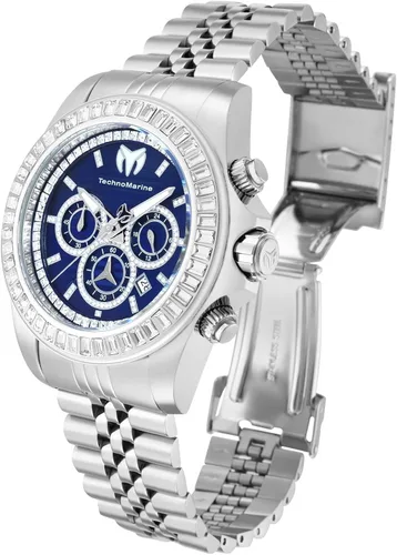 Vista 2 de TechnoMarine Manta Ray TM-221002 - Reloj de cuarzo para hombre plateado