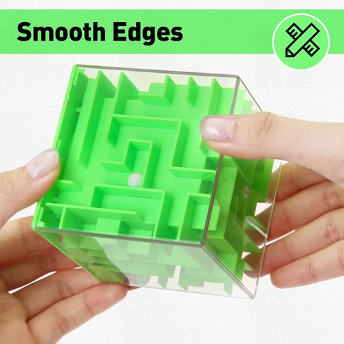 Vista 6 de Patelai Caja de regalo con rompecabezas de laberinto para dinero de 2 piezas, 7.7 cm Caja de regalo con rompecabezas de laberinto para dinero