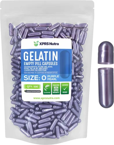 Vista 38 de XPRS Nutra Size 0 Empty Capsules - 100 Count Empty Gelatin Capsules - Pills DIY Capsule Filling - Pure Bovine Pill Gel Caps for Do-It-Yourself
