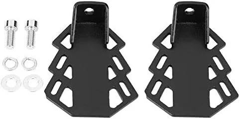 VGEBY1 Pedal trasero de bicicleta, reposapiés trasero de bicicleta, reposapiés antideslizante de hierro con agujero de 0.197 in para bicicleta de