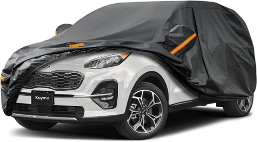 Vista 18 de Kayme Funda de auto de 7 capas para SUV, ajuste personalizado para Hyundai Santa Fe (2006-2025), impermeable, para todo tipo de clima
