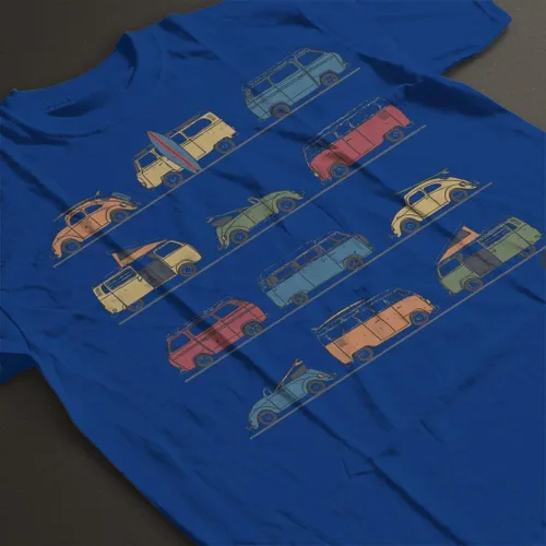 Vista 4 de Volkswagen Vans and Beetles - Camiseta para mujer