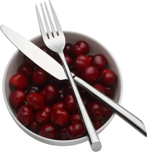 Vista 3 de Towle Living Wave, juego de cubiertos de 20 unidades, Juego de 20 piezas, Plateado