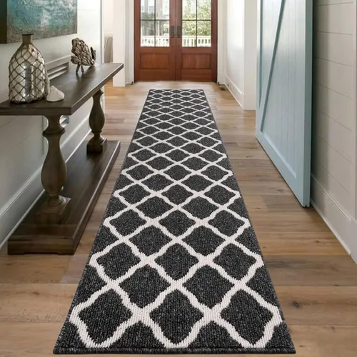 Vista 37 de SHACOS Alfombras de pasillo de entrada de 2 x 5 pies, alfombra lavable con parte trasera de goma antideslizante, alfombras de cocina atrapa suciedad