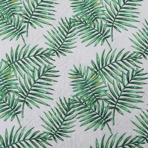 Vista 9 de Sheicon The Yard - Tela de lino de algodón de 60 pulgadas de ancho, tela estampada decorativa para proyectos de bricolaje y fabricación de manteles