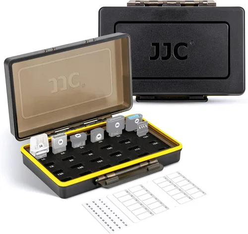 Vista 2 de Mini USB Flash Drive Case para 20 unidades USB A y 4 USB C Interface Pulgar Drives ≤ 1.024 in, resistente al agua y a prueba de golpes, organizador