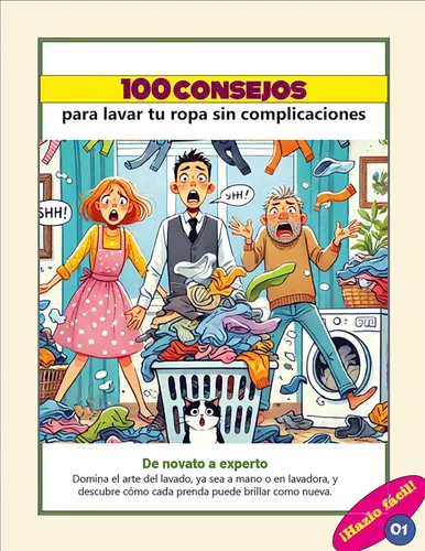 100 consejos para lavar la ropa sin complicaciones (Ilustrado) Domina el arte del lavado, ya sea a mano o en lavadora, y descubre cómo cada prenda