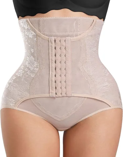 ZOPEUSI Bragas de entrenamiento de cintura para mujer, moldeadoras de glúteos, cintura alta, doble control de abdomen, moldeadoras de cuerpo delgadas