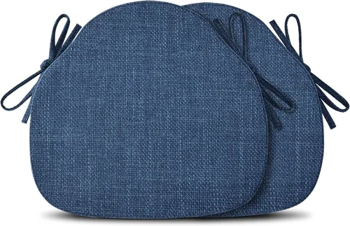 Vista 21 de Shinnwa Juego de 2 Cojines para Sillas de Comedor, Almohadillas de Asiento Windsor de Espuma de Alta Resistencia, Cojines para Sillas de Cocina