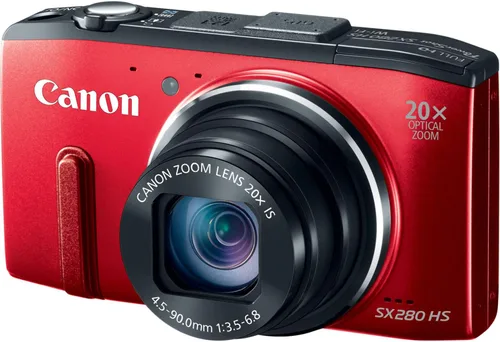 Vista 3 de Canon PowerShot SX280 - Cámara digital de 12MP con zoom estabilizado de imagen óptica de 20x con LCD de 3 pulgadas (rojo) (modelo antiguo)