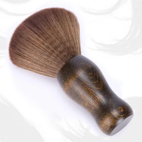 Vista 2 de Cepillo de plumero de cuello grande, Anself suave peluquero cuello cara cepillo de limpieza de pelo de aseo de pelo afeitado herramienta de barrido
