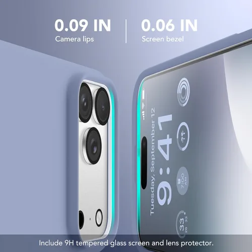 Vista 1925 de GONEZ Funda magnética para iPhone 14, compatible con Magsafe, con protector de pantalla + protector de cámara, forro de microfibra antiarañazos