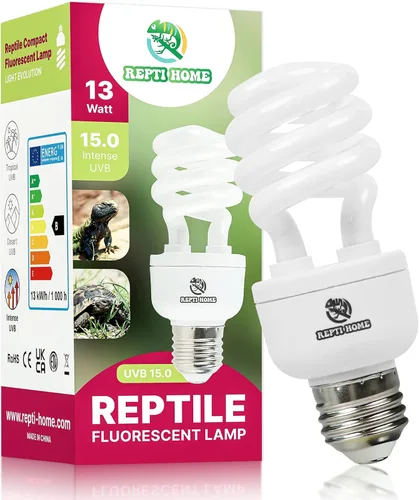 Vista 11 de UVB Luz de Reptil 5.0, Bombilla UVA UVB de 13W Tropical y Sub-Tropical para Reptiles, Lámpara Fluorescente Compacta Tropical para Terrario, Bombilla