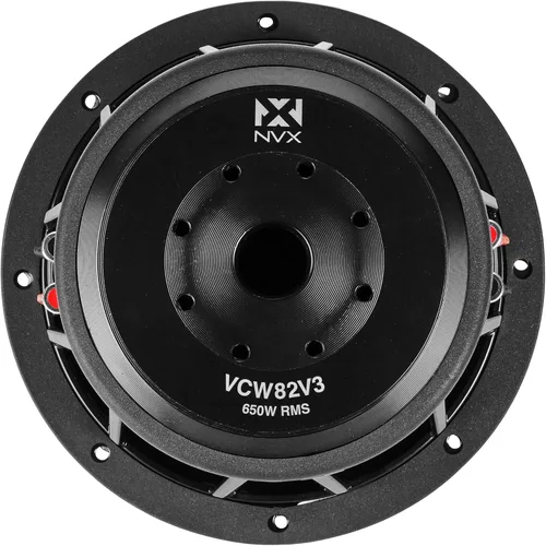 Vista 5 de NVX VCW82v3 - Subwoofer para automóvil de 8" pulgadas, 1300 vatios máximo (650 W RMS) Dual 2-ohmios Serie VC (VCW82 Versión 3)